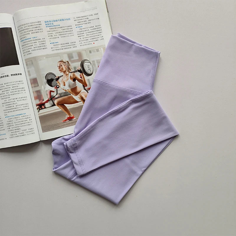 High Waist Hip Lift Yoga Legging - Aria-Purple-S-State of Style