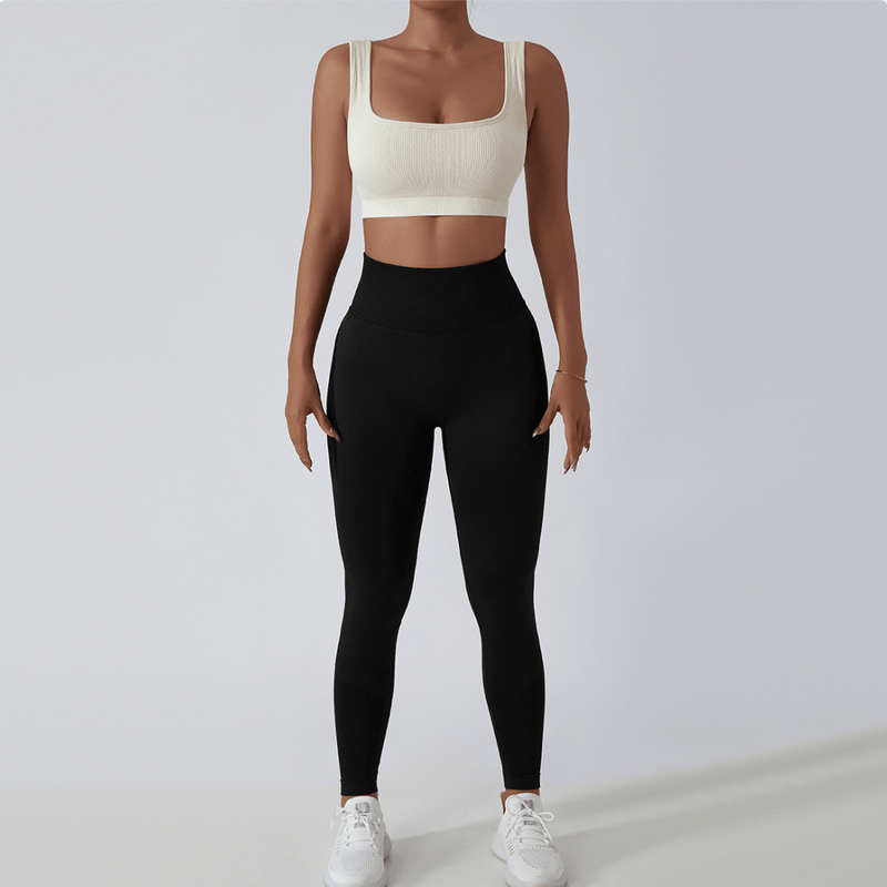 High Waist Ladies' Sports Leggings – FlexFit-Black-S-State of Style