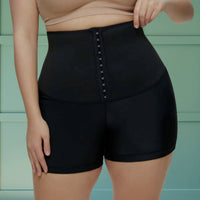 High Waist Sauna Sweatpants with Waist Trainer - SweatSculpt-Black/Blue-S-State of Style