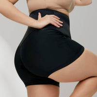 High Waist Sauna Sweatpants with Waist Trainer - SweatSculpt-Black/Blue-S-State of Style