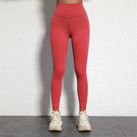 High-Waisted Plus Size Yoga Leggings – Soft & Stretchy Activewear-Red-2XL-State of Style