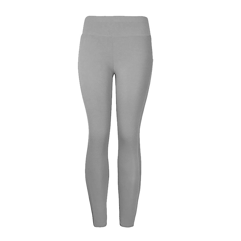 High-Waisted Plus Size Yoga Leggings with Pocket-Navy Blue-2XL-State of Style