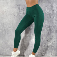 High-Waisted Plus Size Yoga Leggings with Pocket-Navy Blue-2XL-State of Style