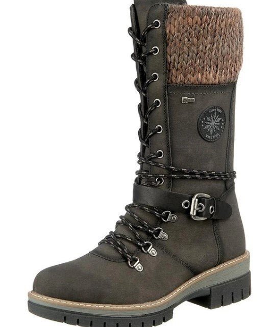 High Women's Boots with Orthopedic Sole - Amelia-Green-3.0-State of Style