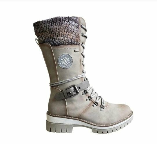 High Women's Boots with Orthopedic Sole - Amelia-White-3.0-State of Style