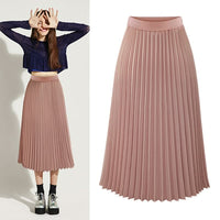 HighDress | Women's Elegant Pleated Skirt-Black-S-State of Style