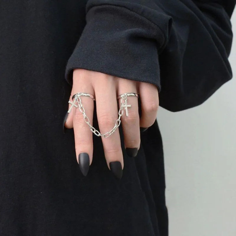 Hip Hop Silver Party Ring | Tassel Sparkler-Eunique-State of Style
