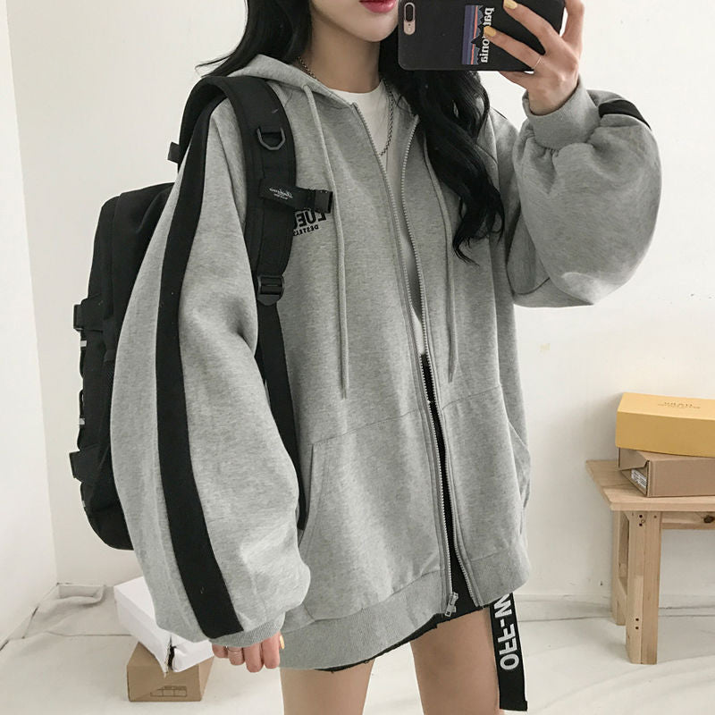 HipHoodie | Women's Cosy & Stylish Hoodie-Black/Grey-S-State of Style