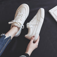 HollySneaks | Women's Comfortable Everyday Sneakers-White Gold-4.5-State of Style
