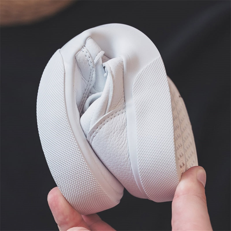 HollySneaks | Women's Comfortable Everyday Sneakers-White Gold-4.5-State of Style