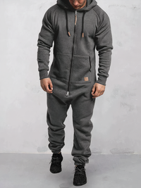 Hoodie Tracksuit for Men - EliteTrack-Grey-S-State of Style