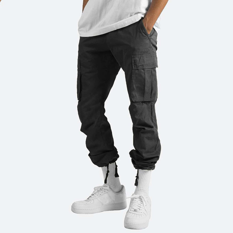 Howard - Casual Cargo Trousers for Men-Grey-S-State of Style