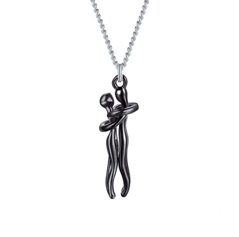 HugNecklace | Elegant Women's Necklace-Fully Black-State of Style