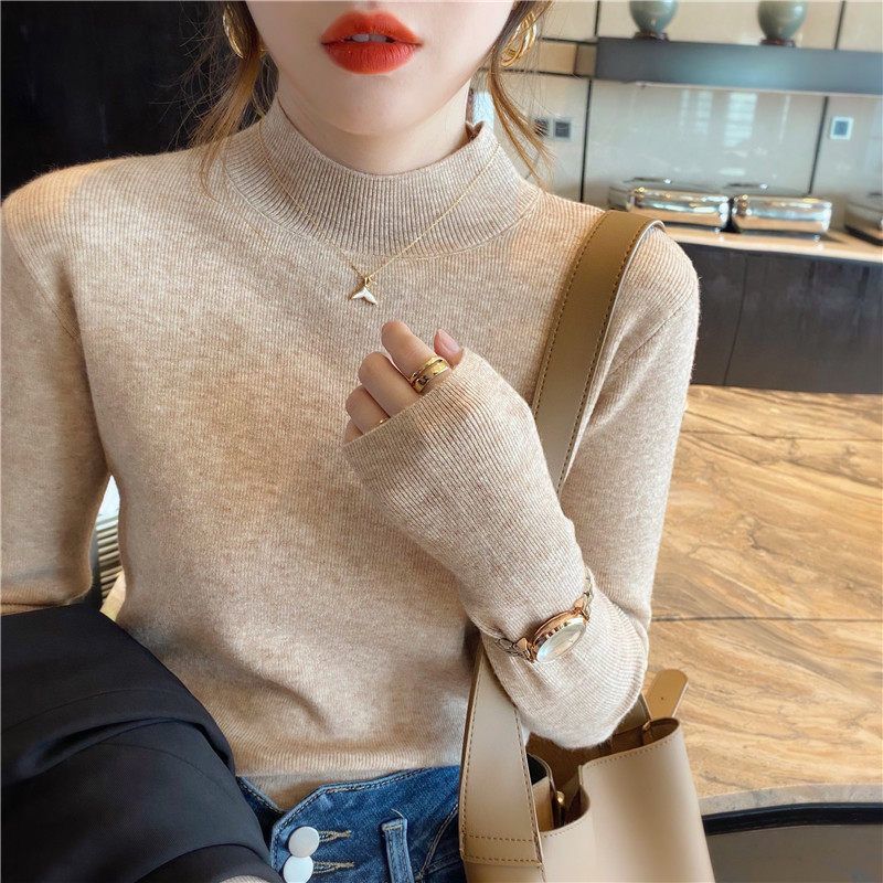 HuibShirt | Women's Elegant Subtle-Tone Sweater-Light Brown-S-State of Style