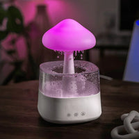 Humidifier with Night Light and Aromatherapy - AromaGlow-White-State of Style