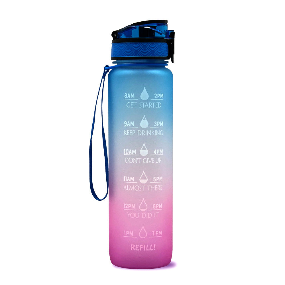 HydraHero Water Bottle with Timeline - Stay Fresh, Stay Hydrated!-Purple/Blue-State of Style