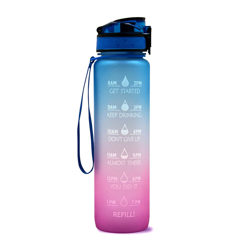 HydraHero Water Bottle with Timeline - Stay Fresh, Stay Hydrated!-Purple/Blue-State of Style