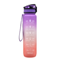 HydraHero Water Bottle with Timeline - Stay Fresh, Stay Hydrated!-Purple/Pink-State of Style
