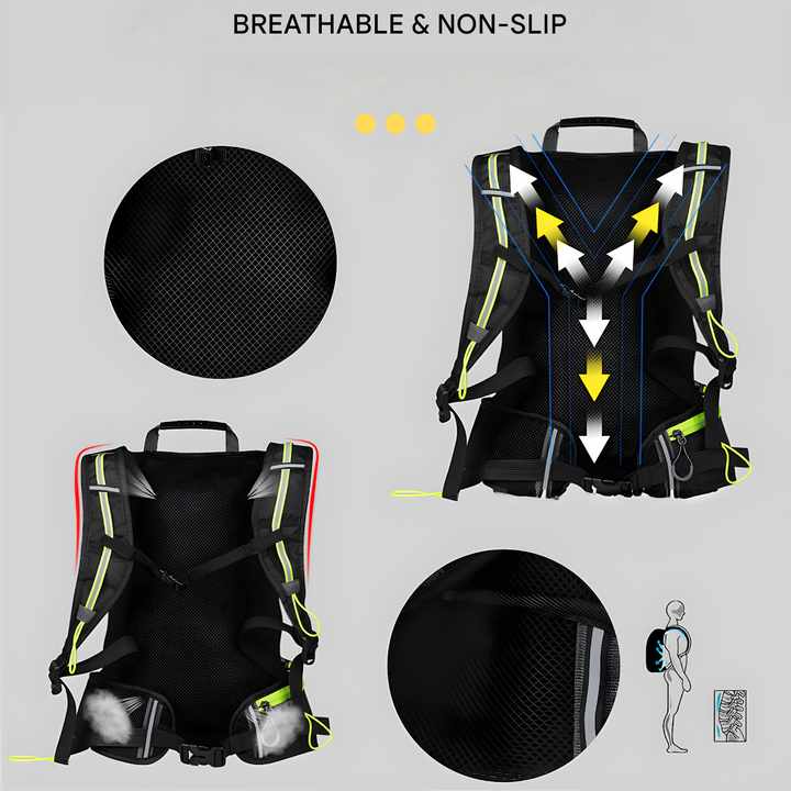 HydroRide Multifunctional Hydration Backpack-Grey-State of Style
