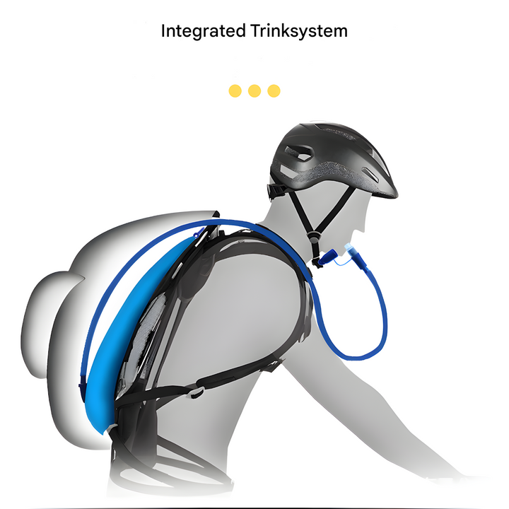 HydroRide Multifunctional Hydration Backpack-Grey-State of Style