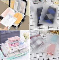 Reusable Matte Zip Bags – 40-Pack Clothing Storage Covers with Ventilation Holes