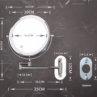 Illuminated Makeup Mirror - LumiAura-Black-State of Style