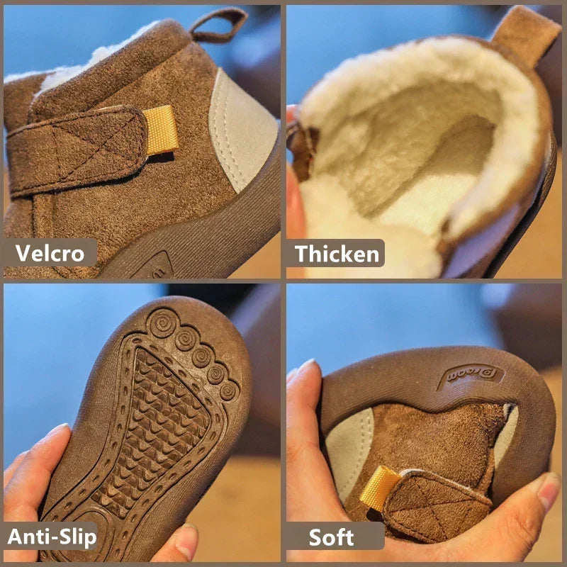 Padded winter boots for children with Velcro – FrostPace (Buy one, get one free) – Winter Magic Edition