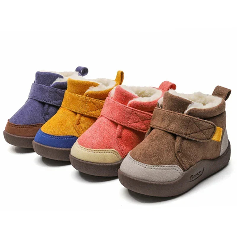 Padded winter boots for children with Velcro – FrostPace (Buy one, get one free) – Winter Magic Edition