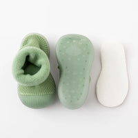 Autumnal non-slip toddler socks with rubber soles – buy one, get one free
