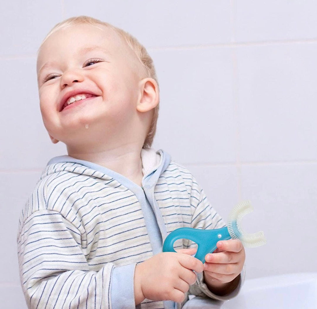U-shaped children's toothbrush – gentle 360° cleaning for all ages