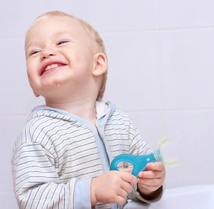 U-shaped children's toothbrush – gentle 360° cleaning for all ages
