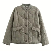 Elegant ladies' jacket with leopard lining – Narela