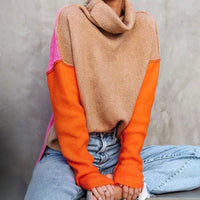 Impressive Color Block Knitted Sweater - AutumnVibe-S (36/38)-State of Style