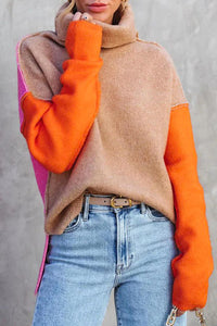 Impressive Color Block Knitted Sweater - AutumnVibe-S (36/38)-State of Style