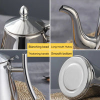 Induction Kettle made of Stainless Steel with Filter - AquaSteel-Gold-1L-State of Style