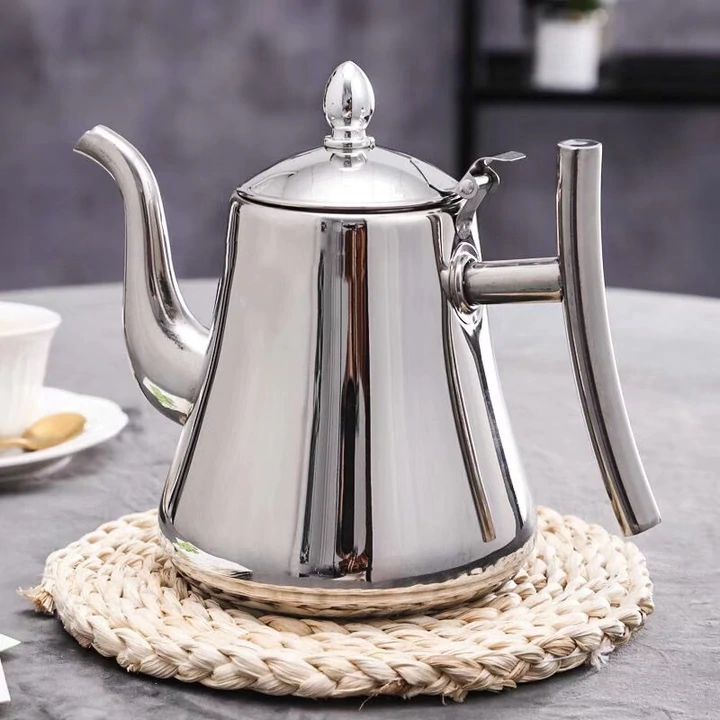 Induction Kettle made of Stainless Steel with Filter - AquaSteel-Silver-1L-State of Style