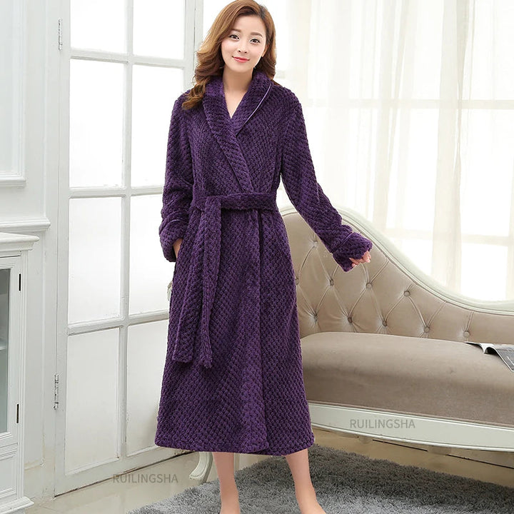 Indy Liebe Nest Bathrobe | Soft & Stylish-Purple B-M-State of Style