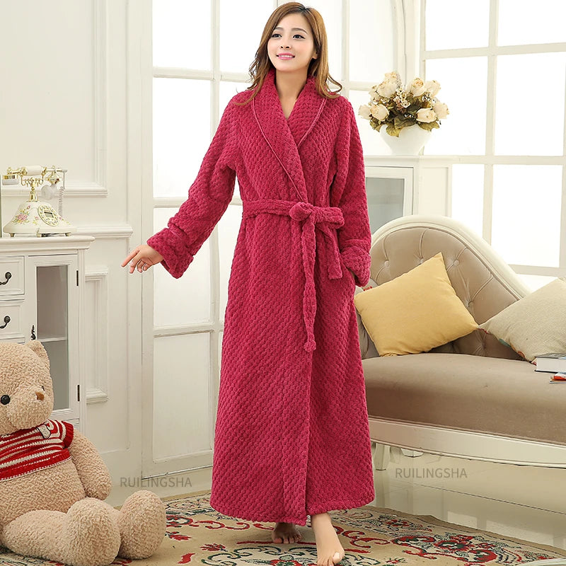 Indy Liebe Nest Bathrobe | Soft & Stylish-Red-M-State of Style