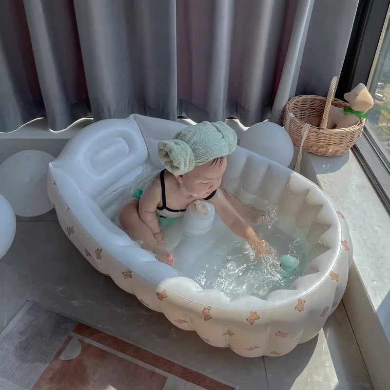 Inflatable Baby Bath for Travel – BubbleNest-Love bears-State of Style