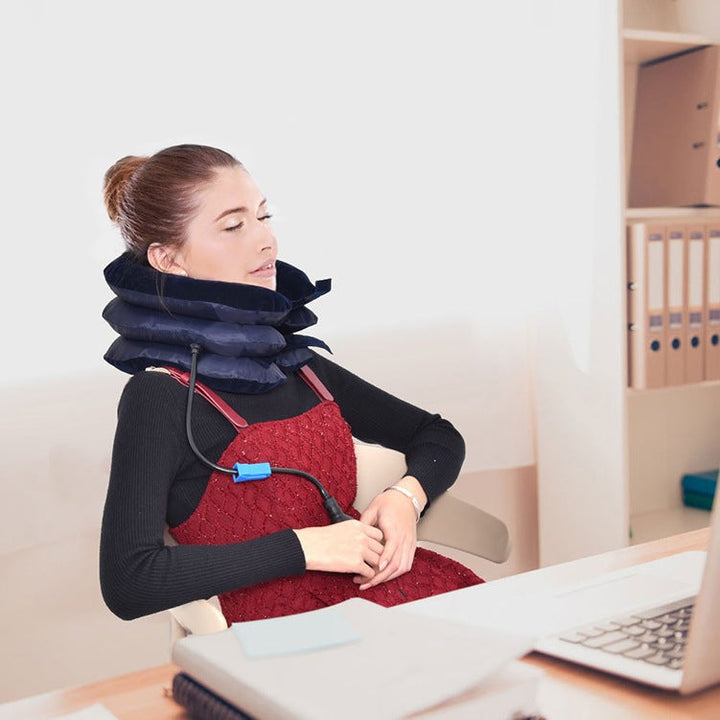 Inflatable Neck Stretcher – NeckLift-Blue-State of Style
