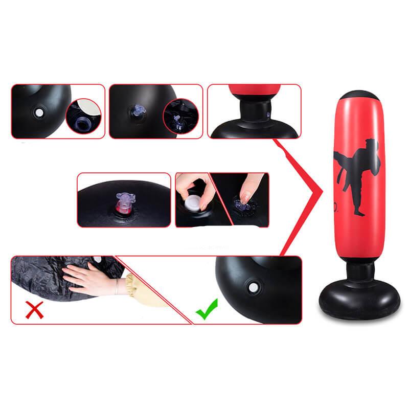 Inflatable Punch Bag - ImpactPro Punch Tower-Black-State of Style