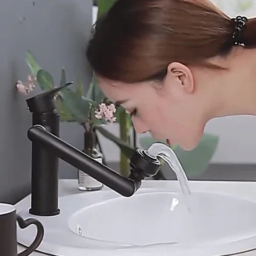 Innovative Bathroom Tap - TwistFlow-Black-State of Style