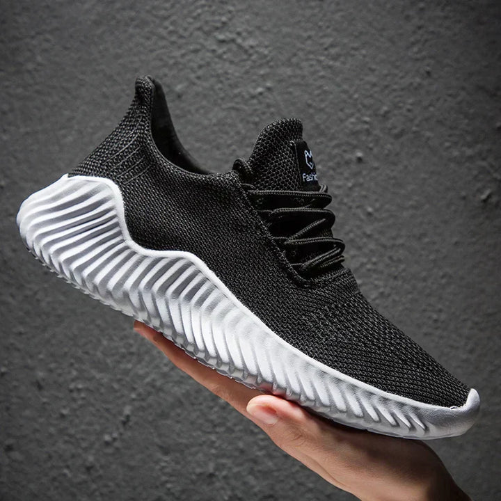 Innovative running shoes with maximum comfort & style – Renivo-Black-6-State of Style