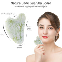 Instant Glow Gua Sha & Jade Roller Set-Green-State of Style