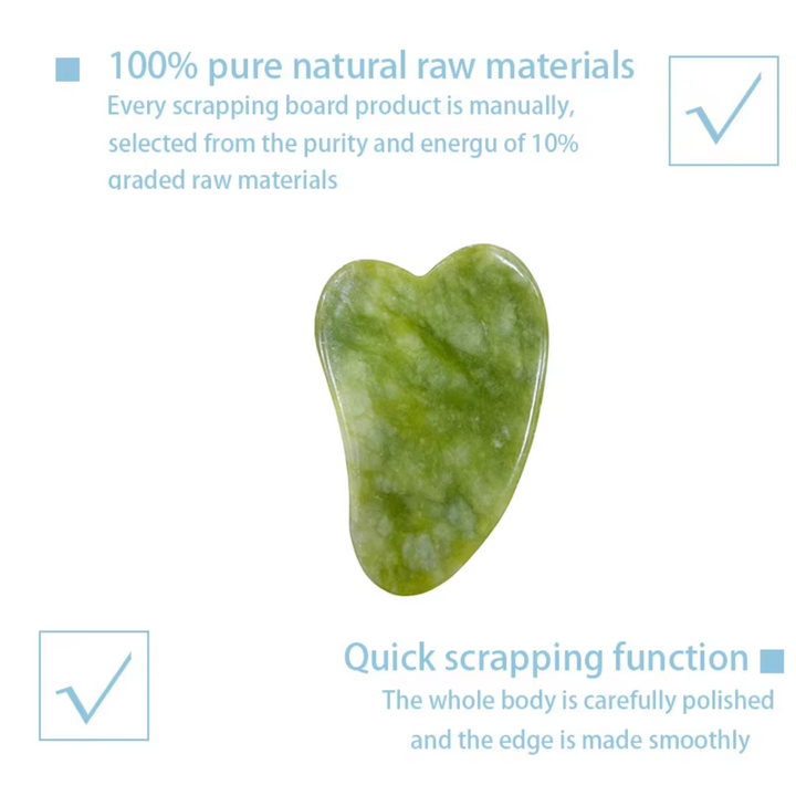 Instant Glow Gua Sha & Jade Roller Set-Green-State of Style