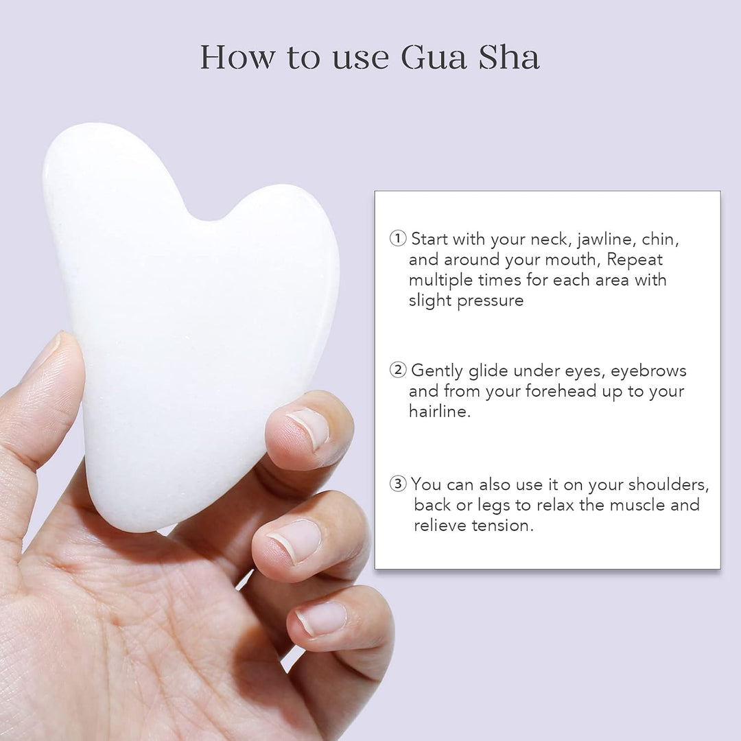 Instant Glow Gua Sha & Jade Roller Set-Green-State of Style