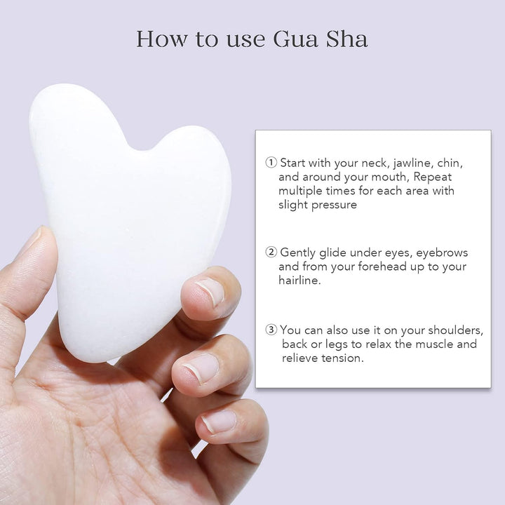 Instant Glow Gua Sha & Jade Roller Set-Green-State of Style