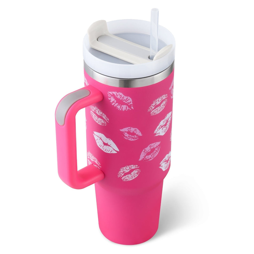 Insulated Mug with Handle and Straw - ChillMate-Black-1200 ML-State of Style