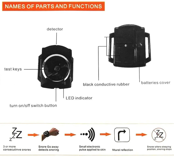 Intelligent Anti-Snore Bracelet - SnoreFree-State of Style