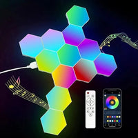 Interactive Hexagonal Lighting - GlowHex-12 Tiles-State of Style